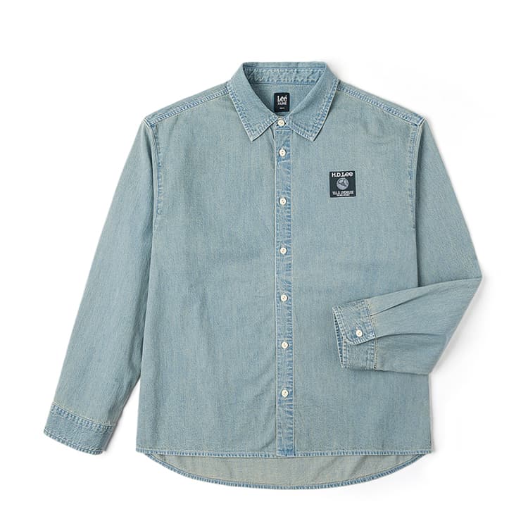 Рубашка Lee SS25 Retro Light Blue Denim Shirt - изображение 1