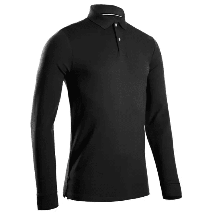 Поло DECATHLON Поло Мужское Черное - изображение 1