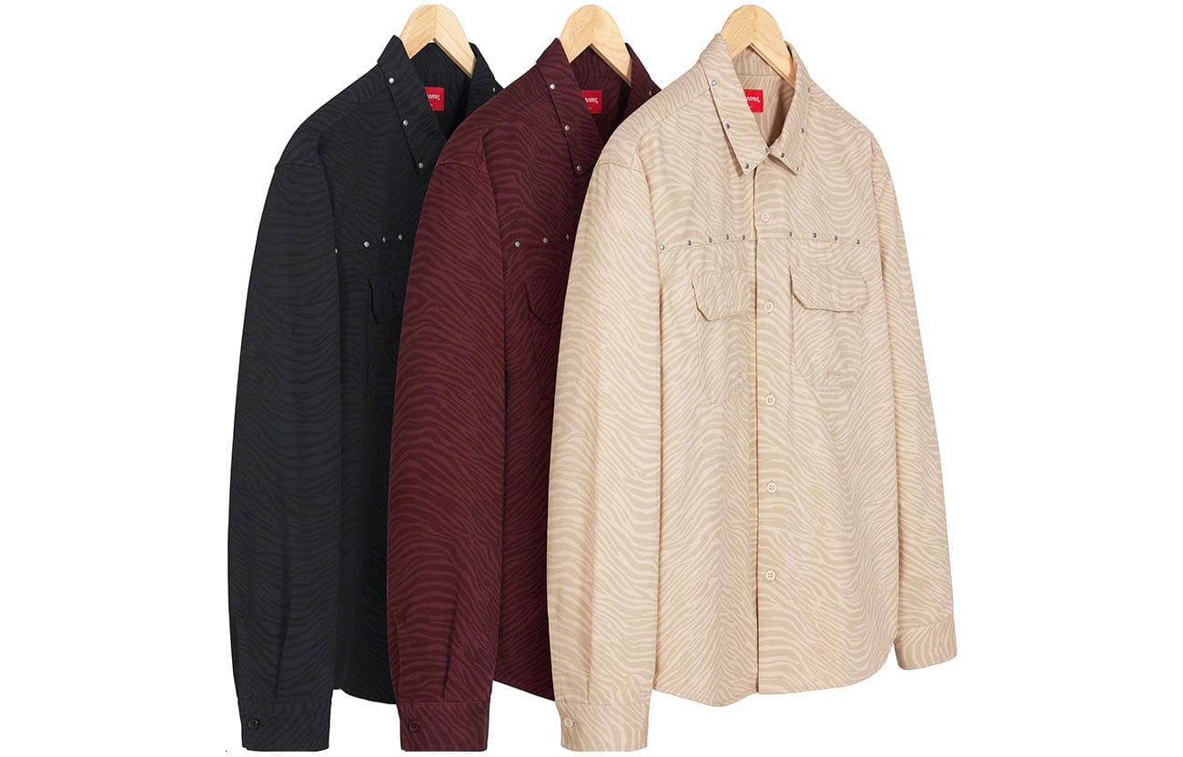 Рубашка Supreme FW22 Week 9 Studded Work Shirt - изображение 4