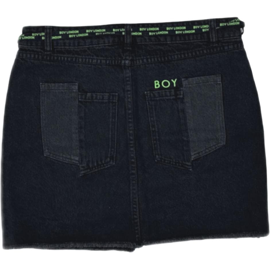 BOY LONDON Джинсовые короткие юбки Женские Черные - изображение 2