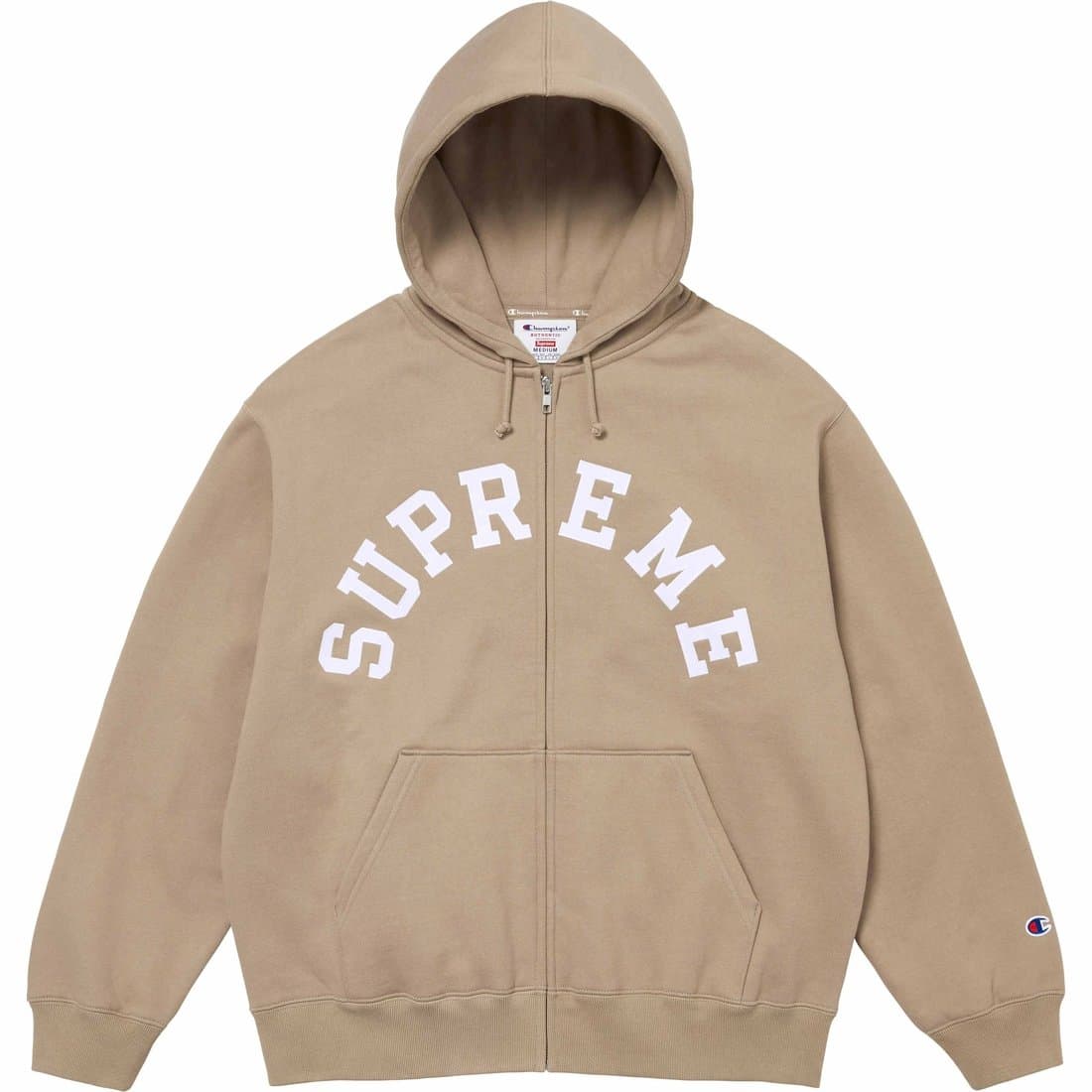 Кофта Supreme x Champion SS24 WEEK12 ZIP UP HOODED SWEATSHIRT - изображение 1