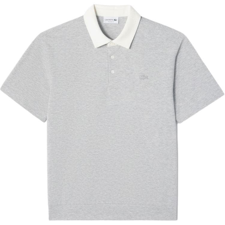 Поло LACOSTE Поло Мужское Светло-Серое - изображение 1