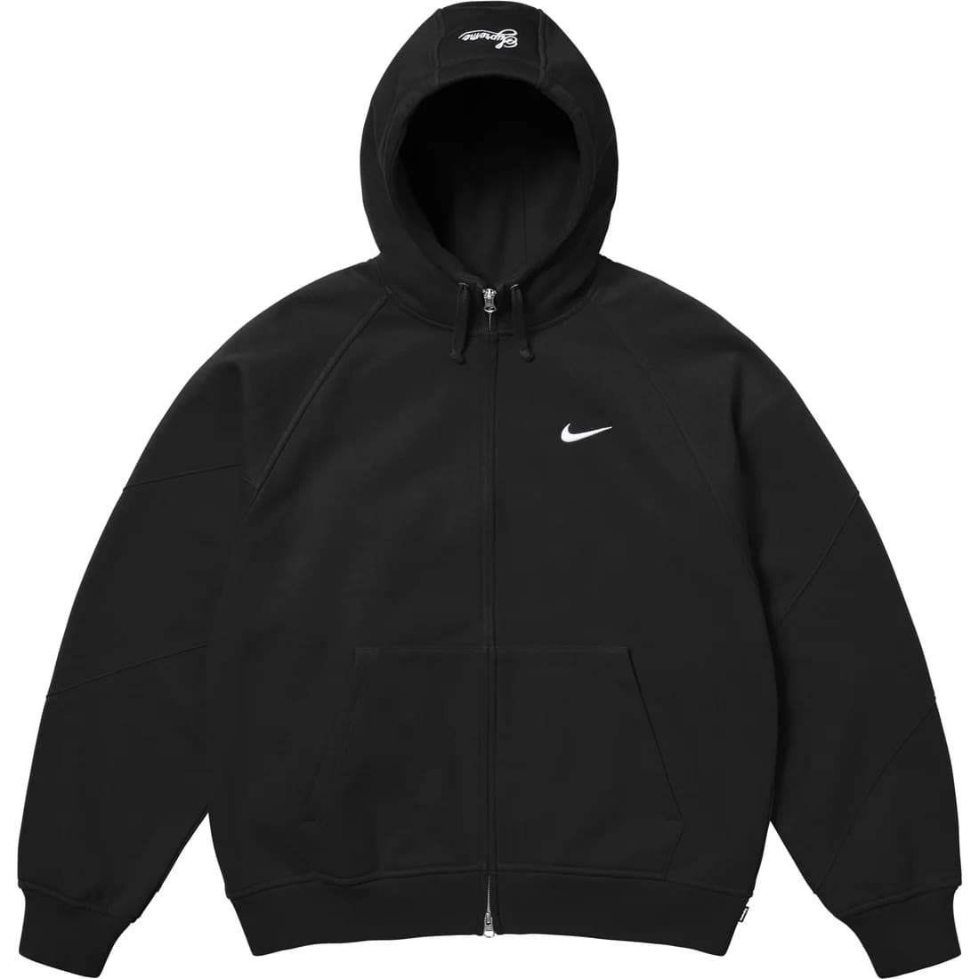 Худи Supreme X Nike Joint Series SS25 WEEK4 Молния Толстовка Унисекс - изображение 2