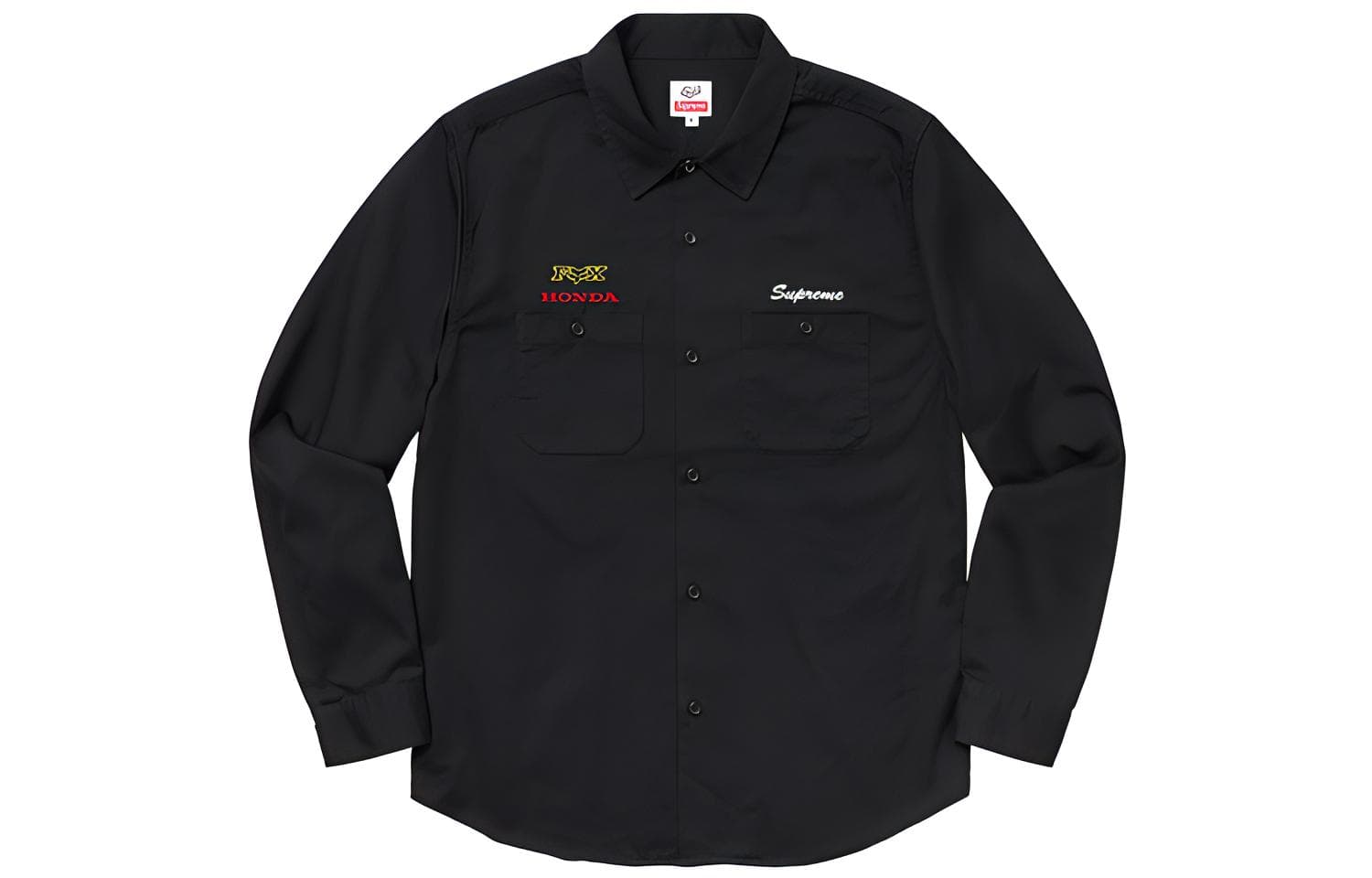Рубашка Supreme x Honda x Fox Racing Work Shirt Black - изображение 2