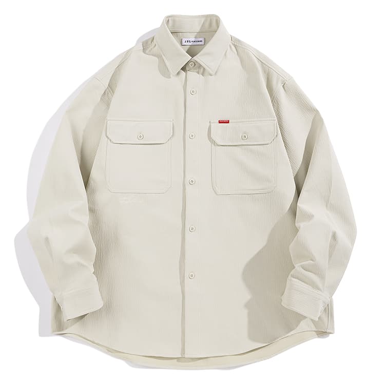 Рубашка PEACEBIRD MEN Light Beige 1 Мужская Рубашка - изображение 1