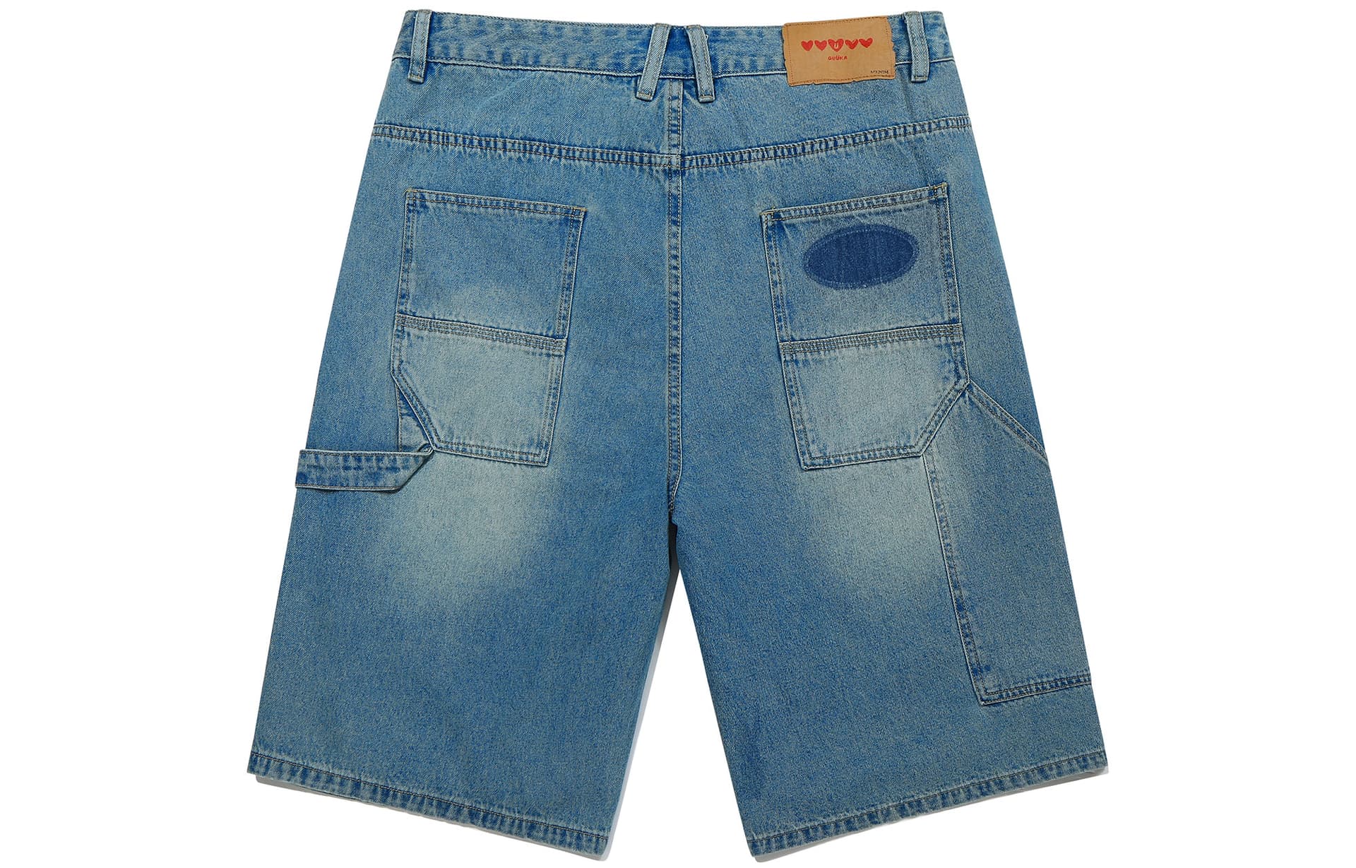 Джинсовые шорты Guuka Men's Blue Denim Shorts Guuka Мужские синие джинсовые шорты - изображение 2