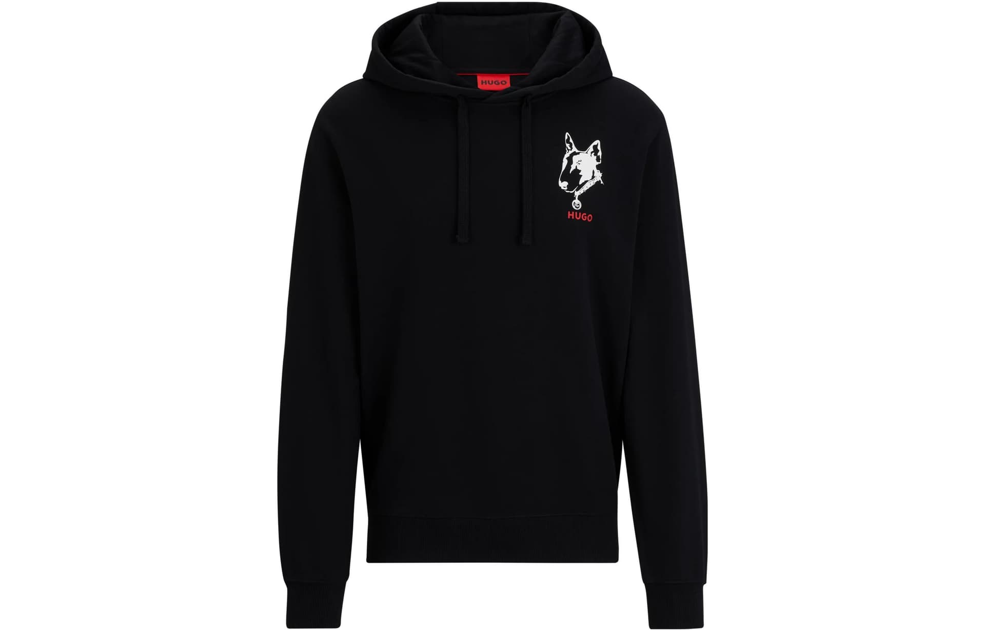 Худи HUGO BOSS Relaxed-Fit Hoodie In French Terry With Dog Artwork - изображение 1