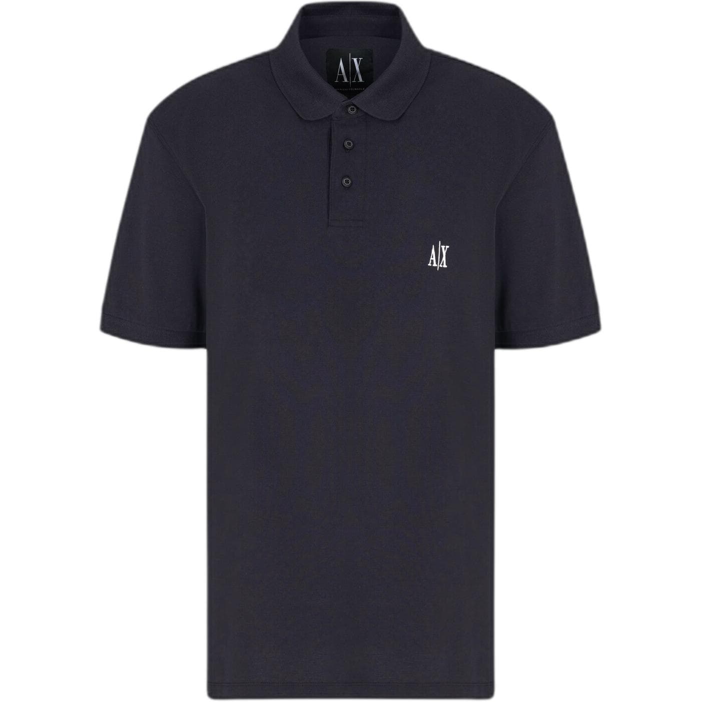 Поло ARMANI EXCHANGEAE Мужская рубашка polo морского синего цвета - изображение 1