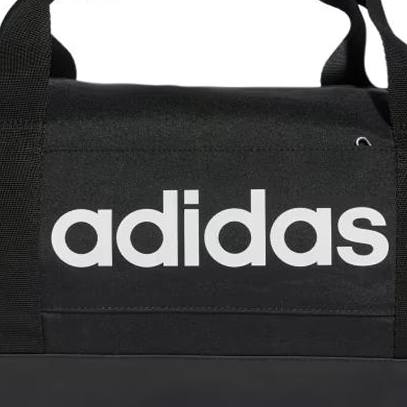 Спортивная сумка Adidas Полиэстер Волокно Настольный Спортивный Зал Сумка Маленькая Унисекс Черный Белый - изображение 4