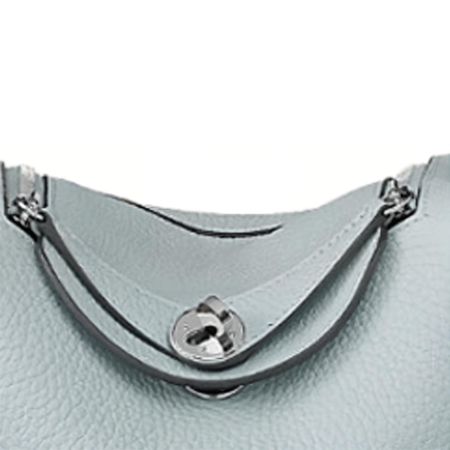 Сумка через плечо HERMES Lindy 19 MiniTaurillon Clemence 08 Bleu Pale - изображение 4