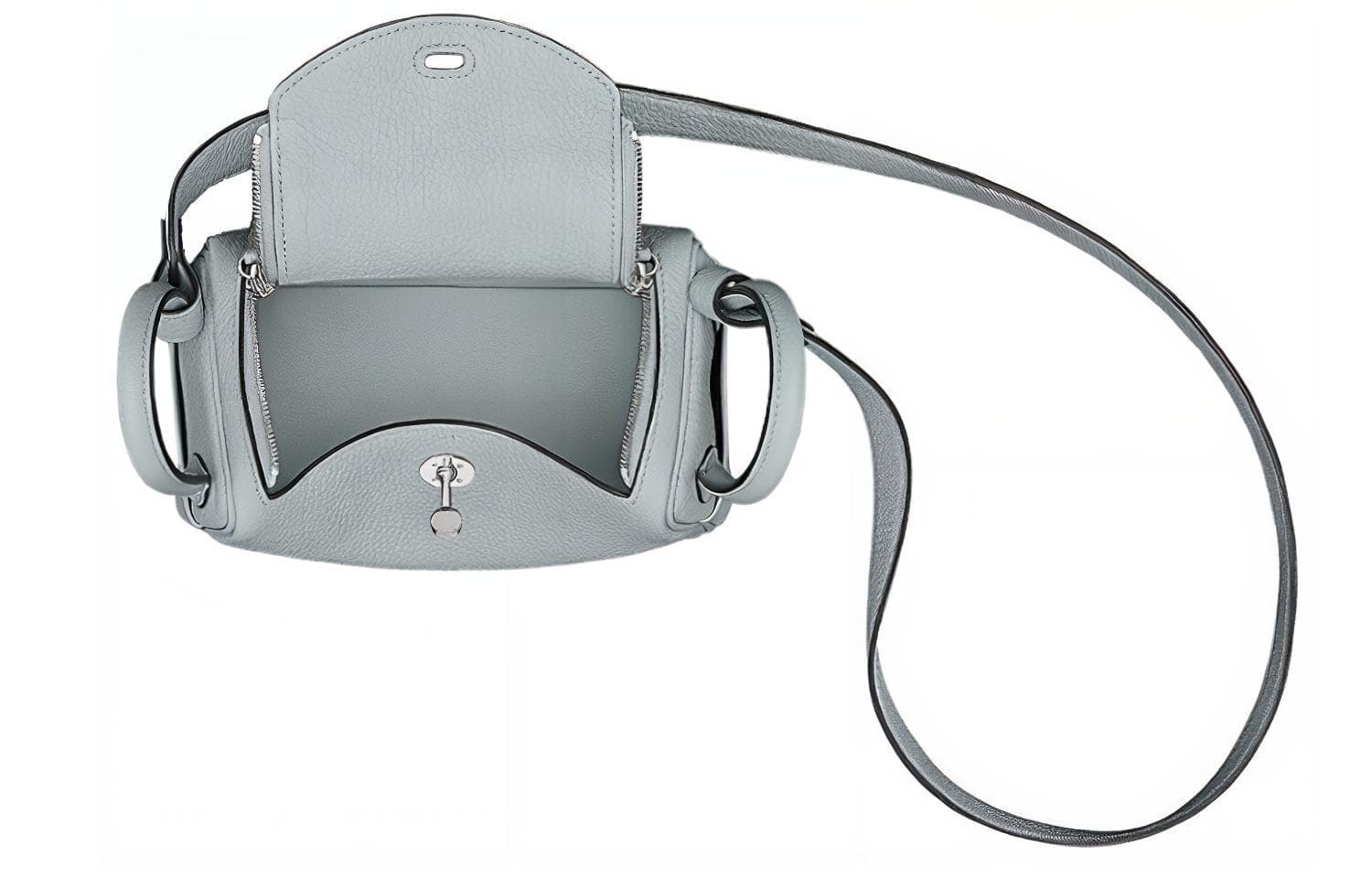 Сумка через плечо HERMES Lindy 19 MiniTaurillon Clemence 08 Bleu Pale - изображение 3