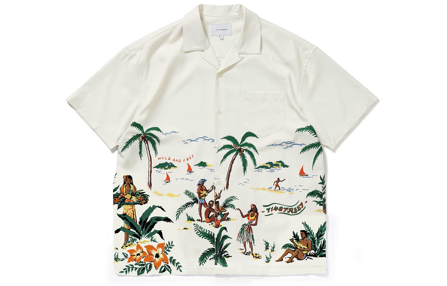Рубашка 714STREET SS23 Retro Print Shirt - изображение 1