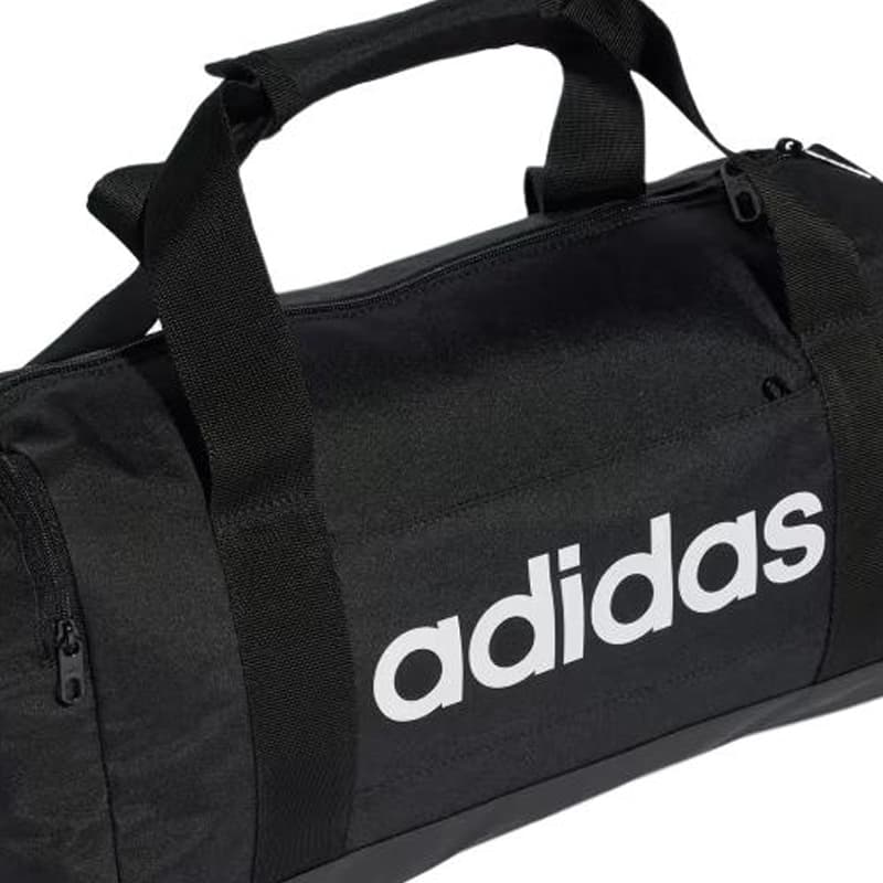 Спортивная сумка Adidas Полиэстер Волокно Настольный Спортивный Зал Сумка Маленькая Унисекс Черный Белый - изображение 5