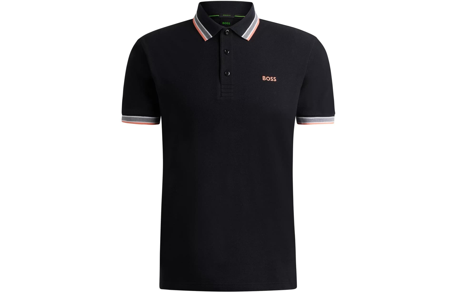 Поло HUGO BOSS Cotton Polo Shirt With Contrast Logo Details Polo - изображение 1