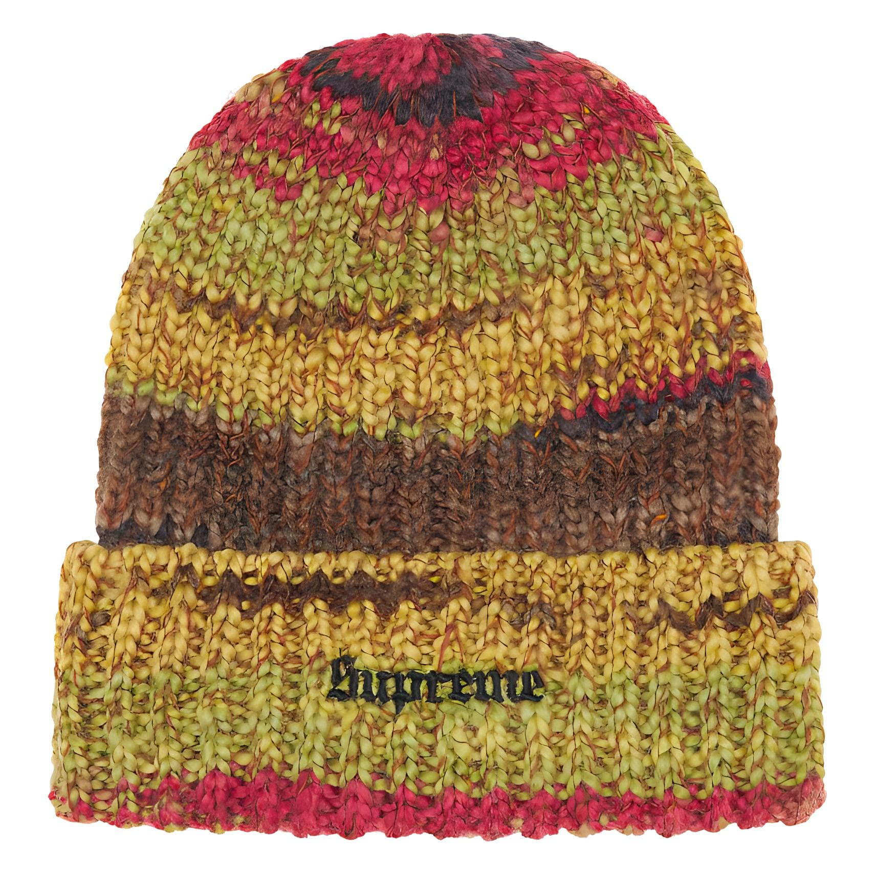 Шапка Supreme Шерстяная смесь Шапка Унисекс Черная Коричневая Синяя Желтая - изображение 1
