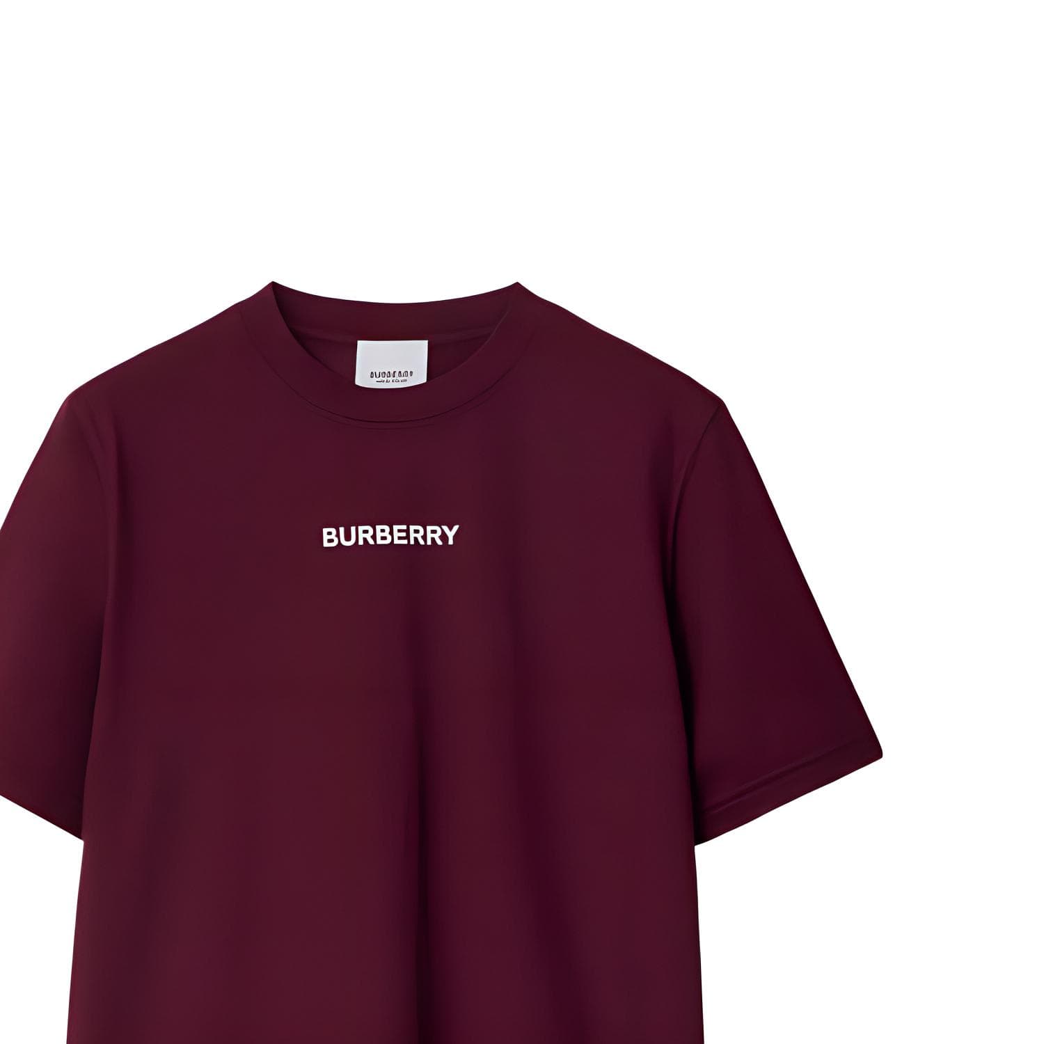 Футболка Burberry T-рубашка женская темно-виноградный цвет - изображение 2
