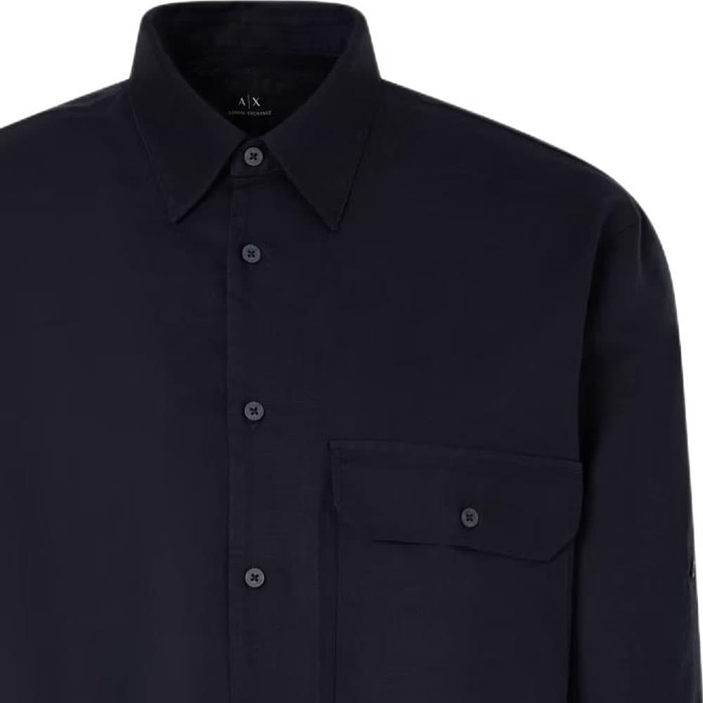 Рубашка ARMANI EXCHANGEAE Рубашка Мужская Морской Синий - изображение 2