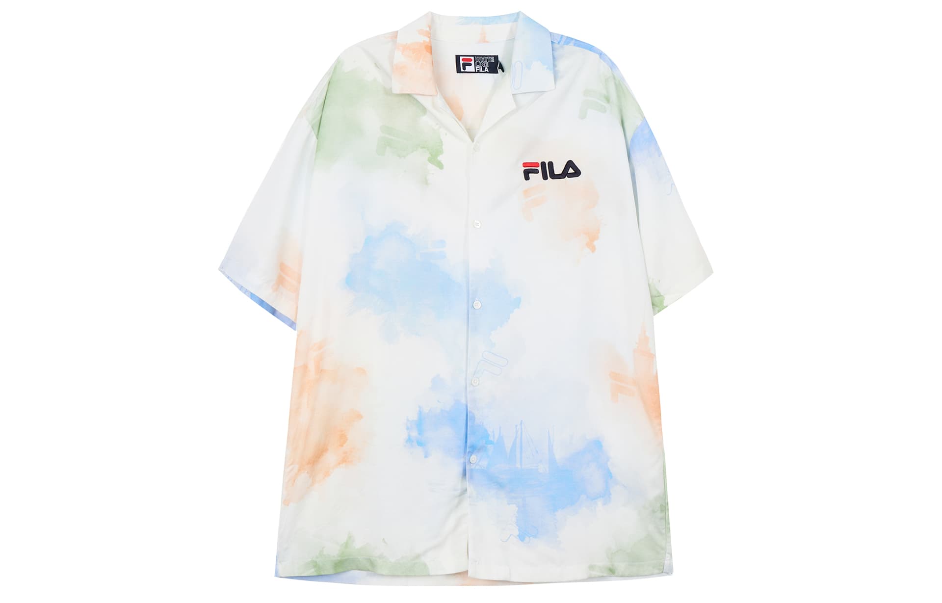 Рубашка FILA Полная с принтом Мужская рубашка - изображение 1