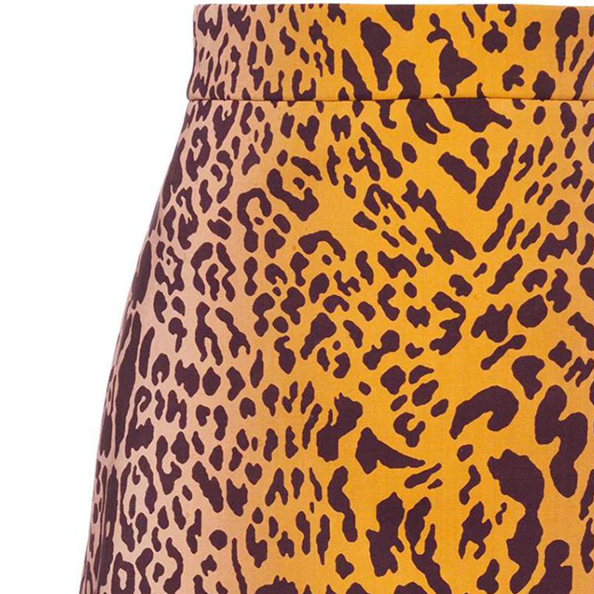 Юбка MIU MIU Leopard Print Skirt Brown - изображение 2