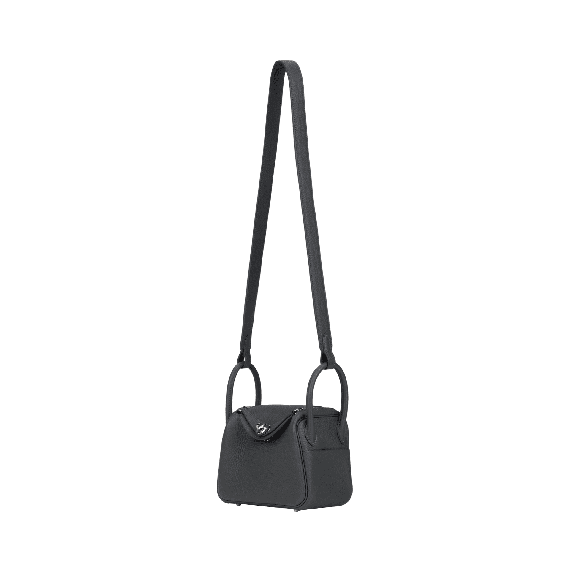 Сумка через плечо HERMES Lindy II mini Clemence 85 Ardoise - изображение 2