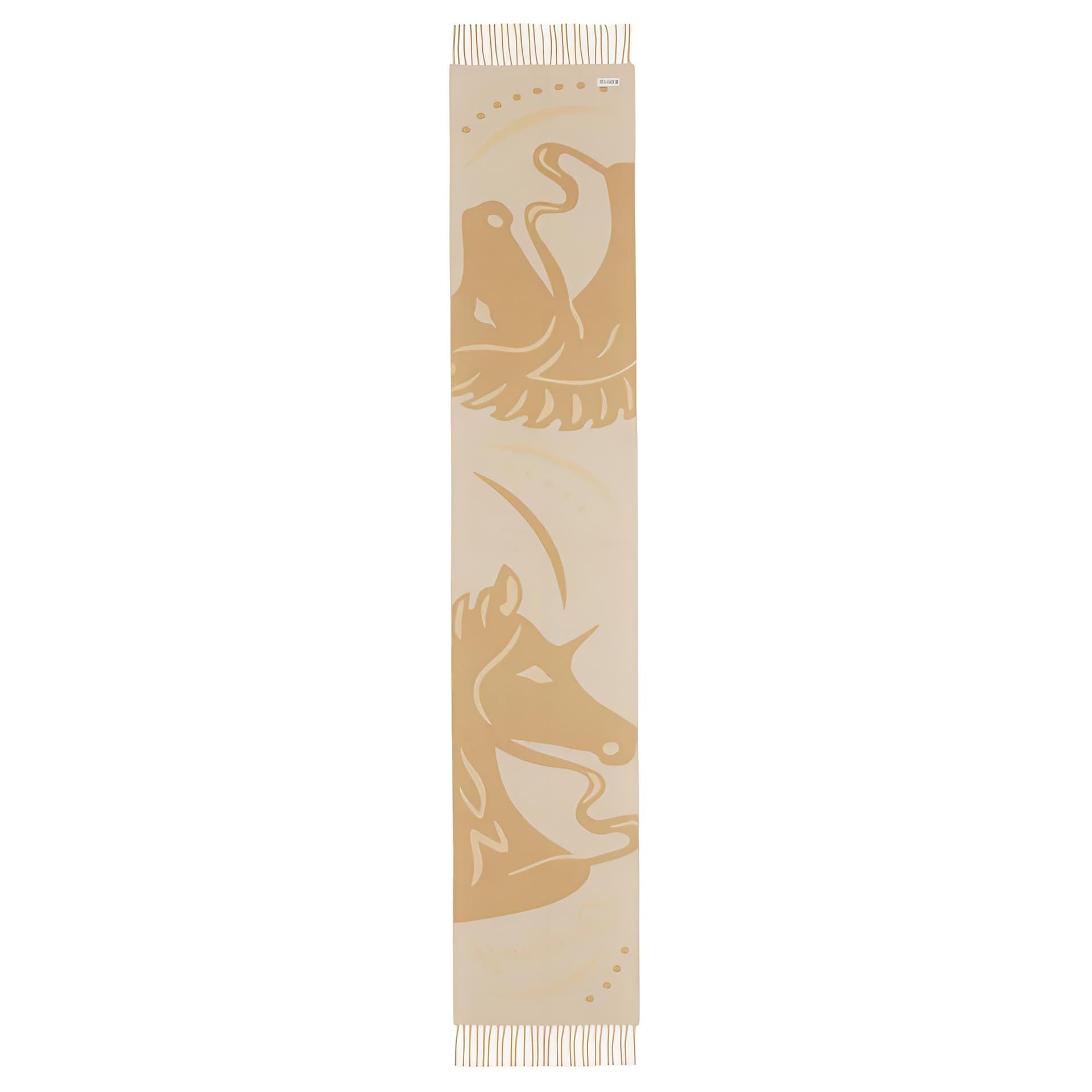 Шарф Burberry Плюш с кольцевым рисунком Knit Scarves Unisex Желтый - изображение 3