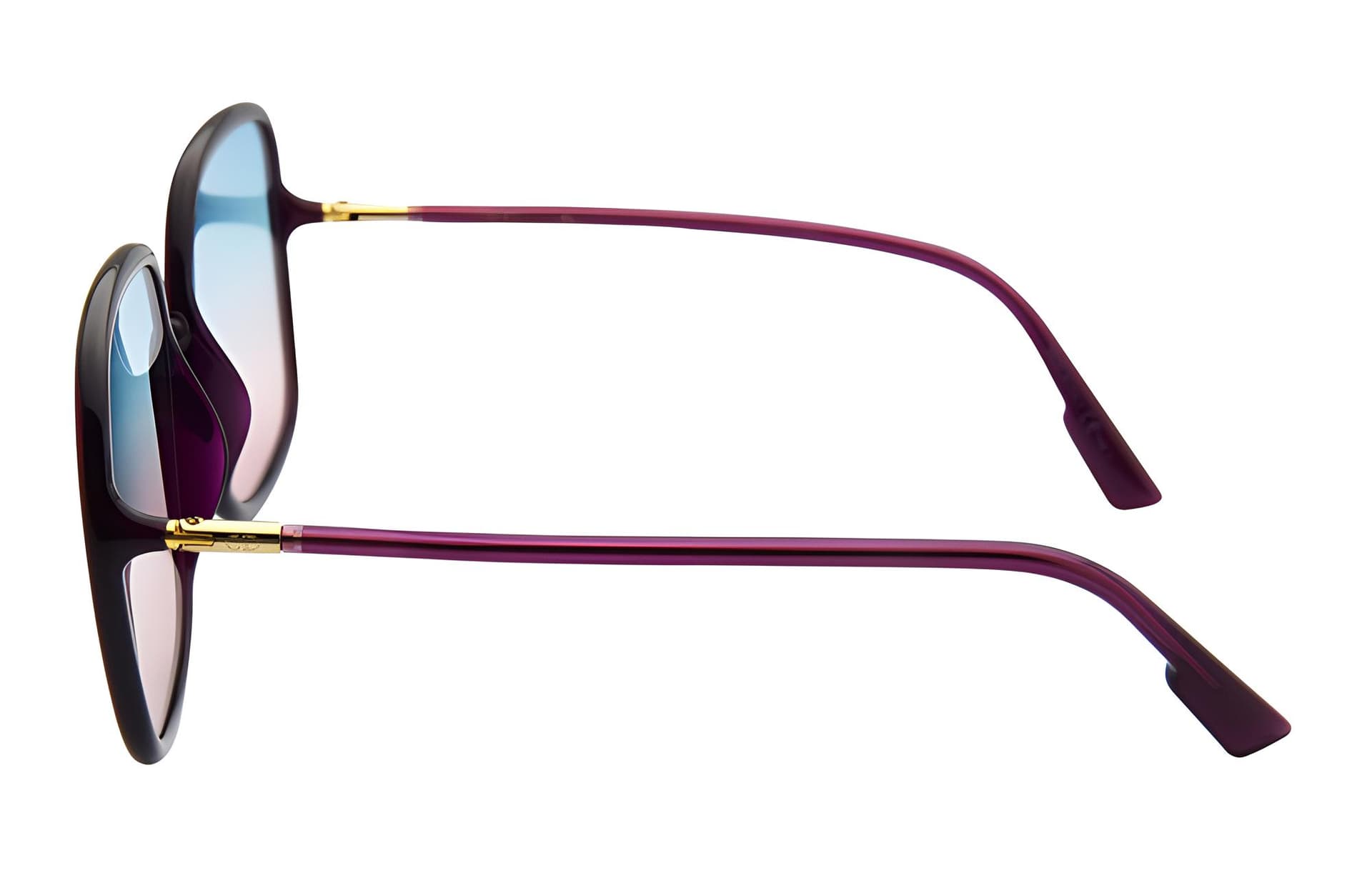 Солнцезащитные очки DIOR Square Sunglasses Purple Gradient - изображение 3