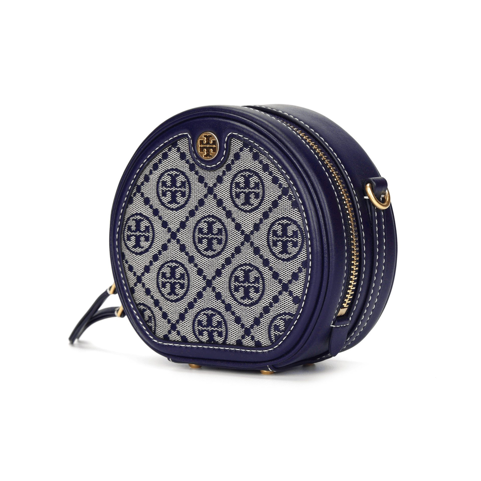 Сумка через плечо Tory Burch T Monogram Navy Mini - изображение 2