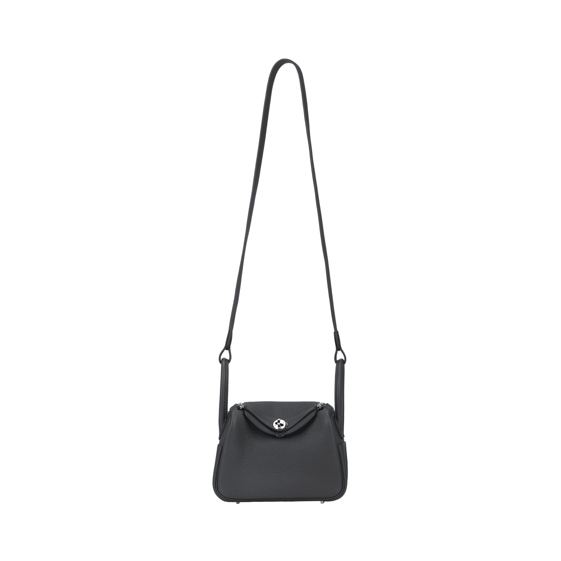 Сумка через плечо HERMES Lindy II mini Clemence 85 Ardoise - изображение 1