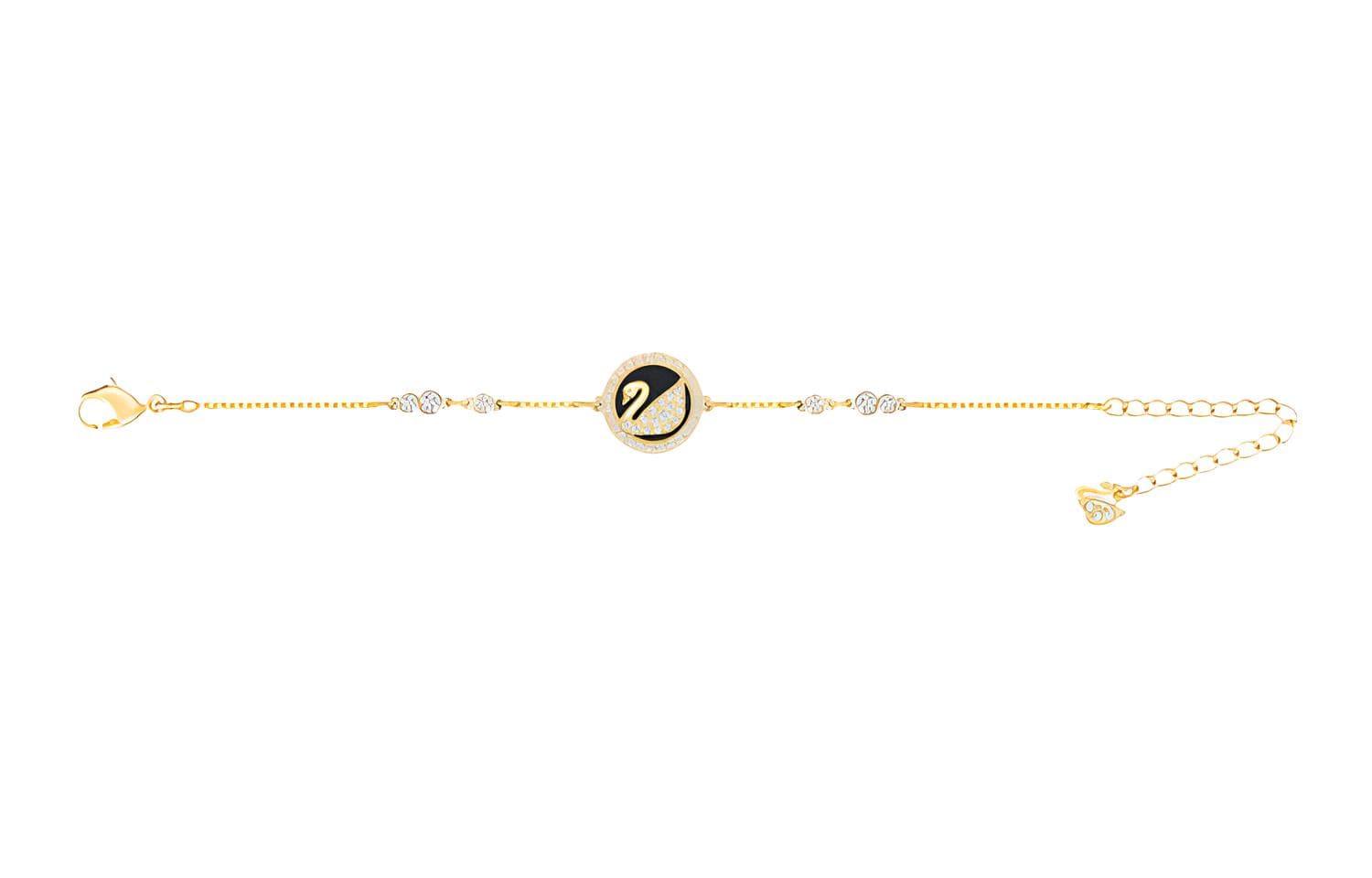Браслет Swarovski Leather Swan Bracelet Gold - изображение 2