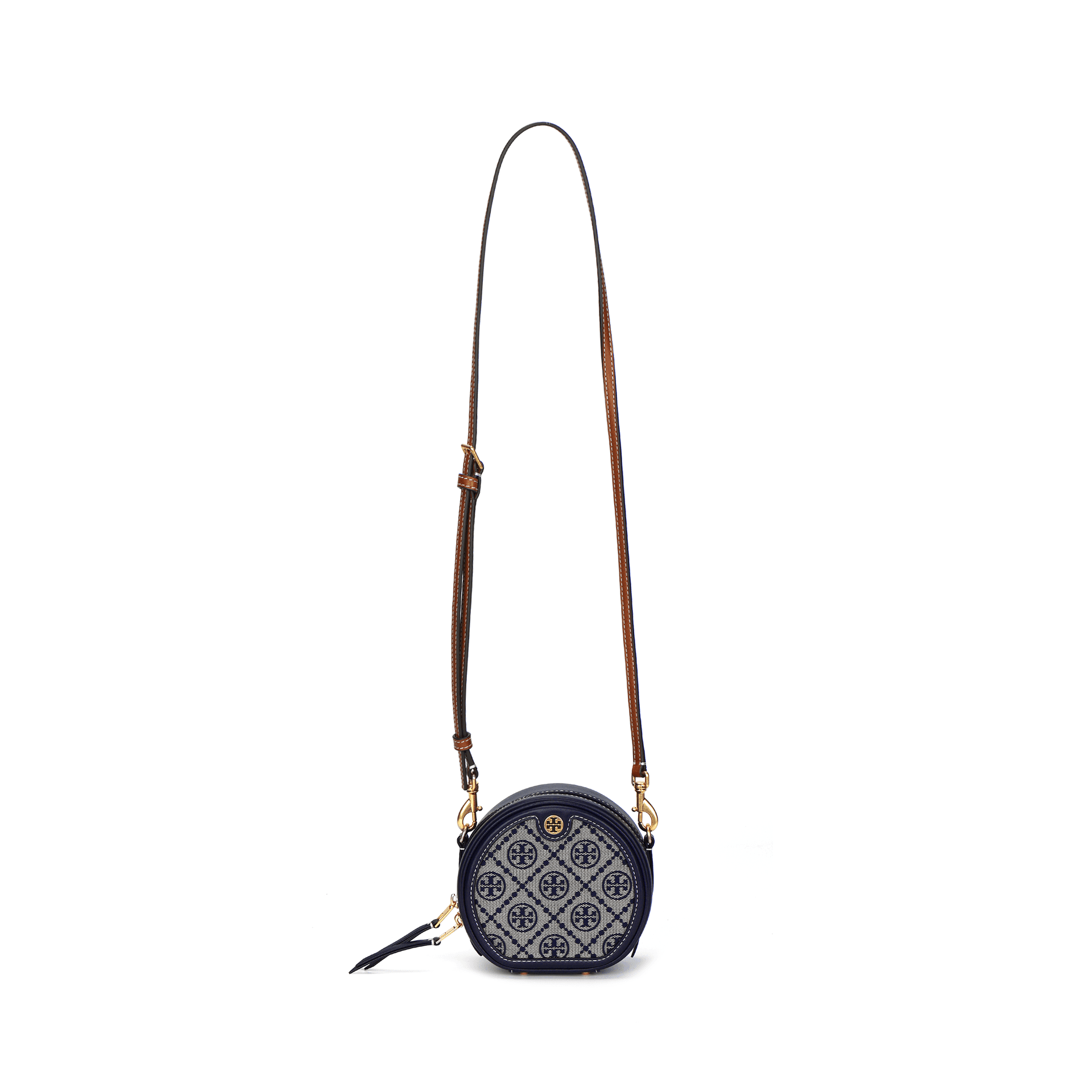 Сумка через плечо Tory Burch T Monogram Navy Mini - изображение 1