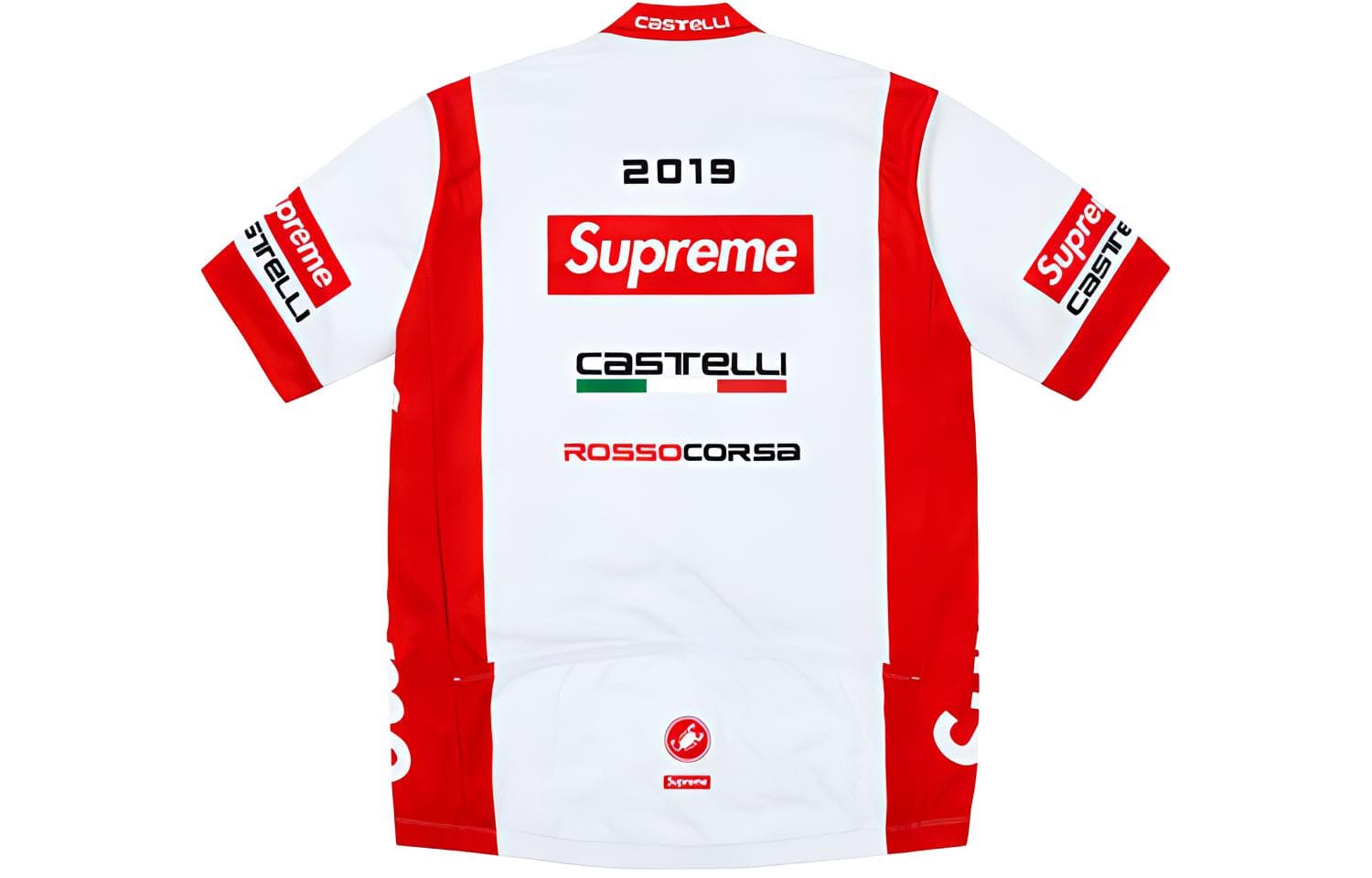Футболка Supreme x Castelli Cycling Jersey Red - изображение 2