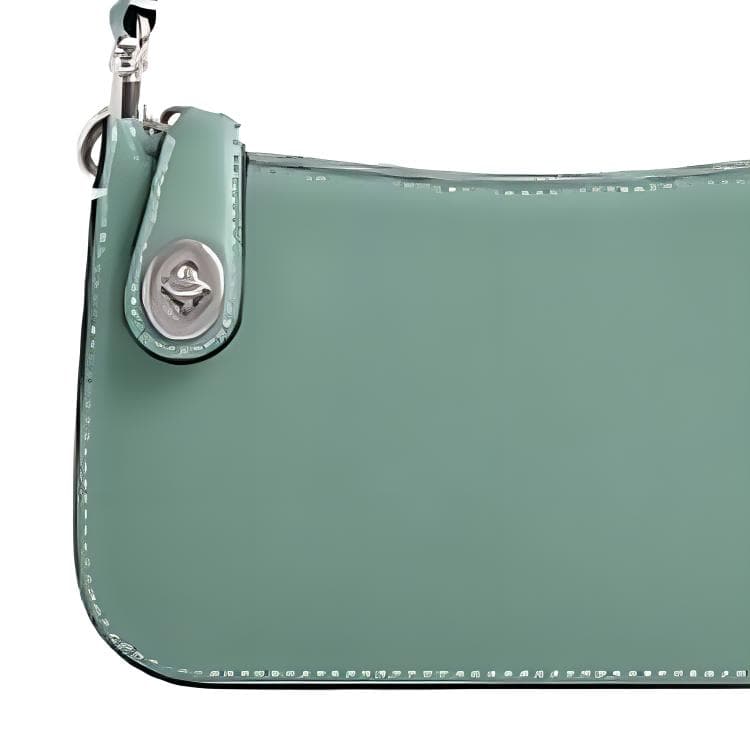 Мини-сумка COACH PENN Кожа Плечевая Сумка Маленькая Женская Аквамарин - изображение 5