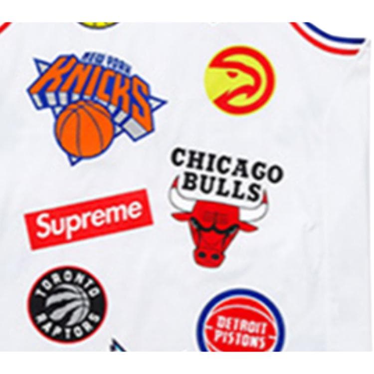 Баскетбольная майка Supreme x Nike NBA Sleeveless Basketball Jersey White - изображение 3