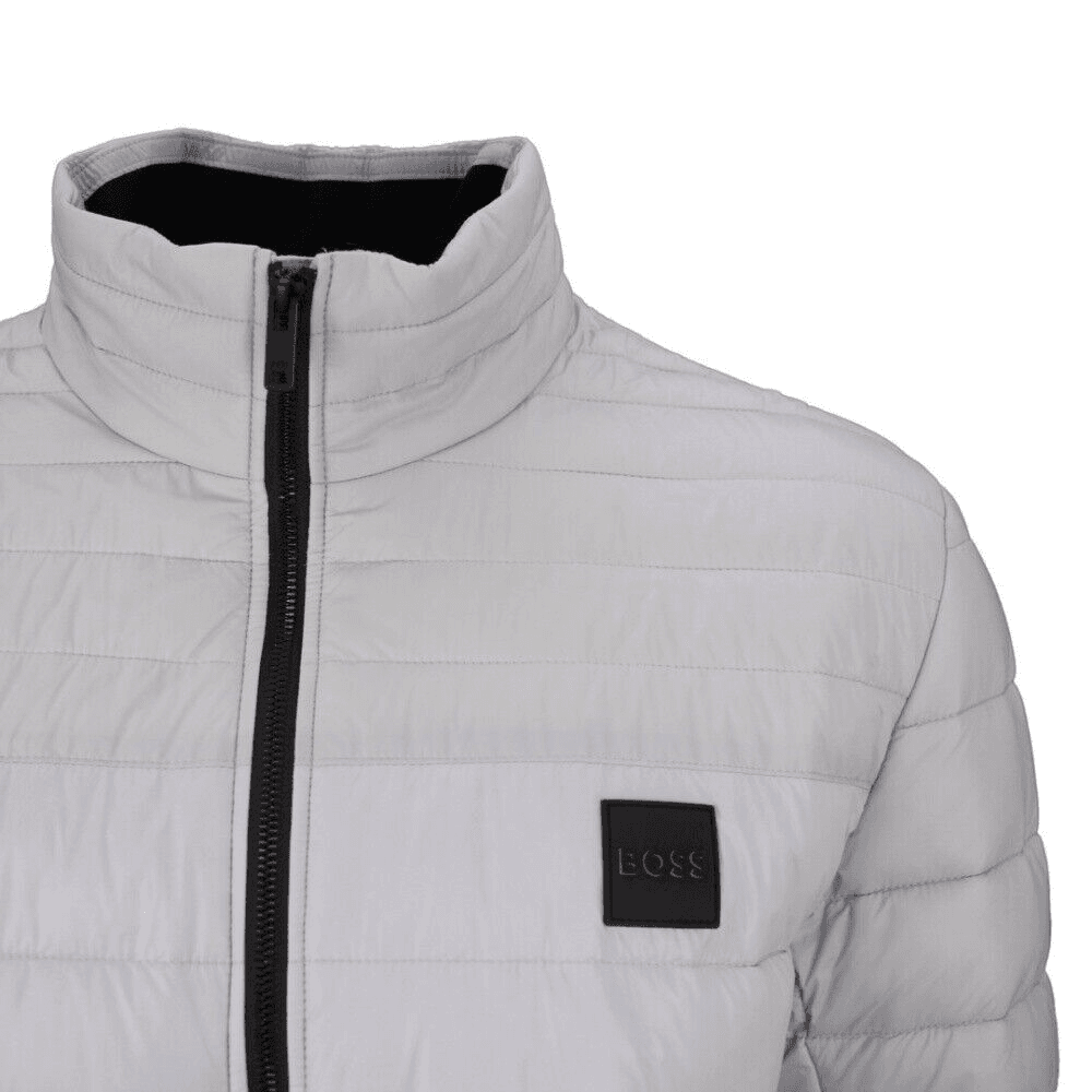Куртка HUGO BOSS SS24 Куртки и Пальто Мужской Серый - изображение 4