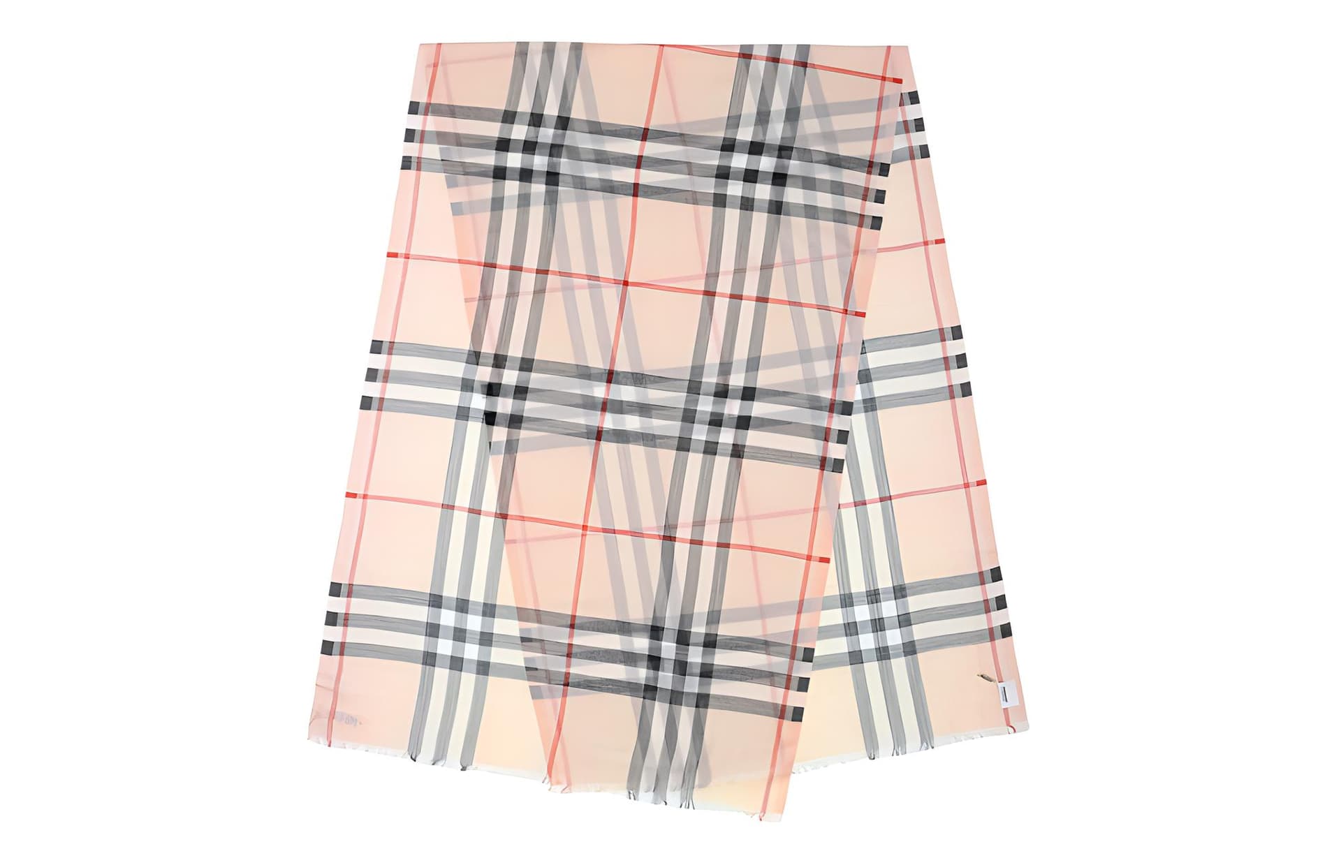 Шарф Burberry Classic Check Wool Scarf Stone - изображение 2