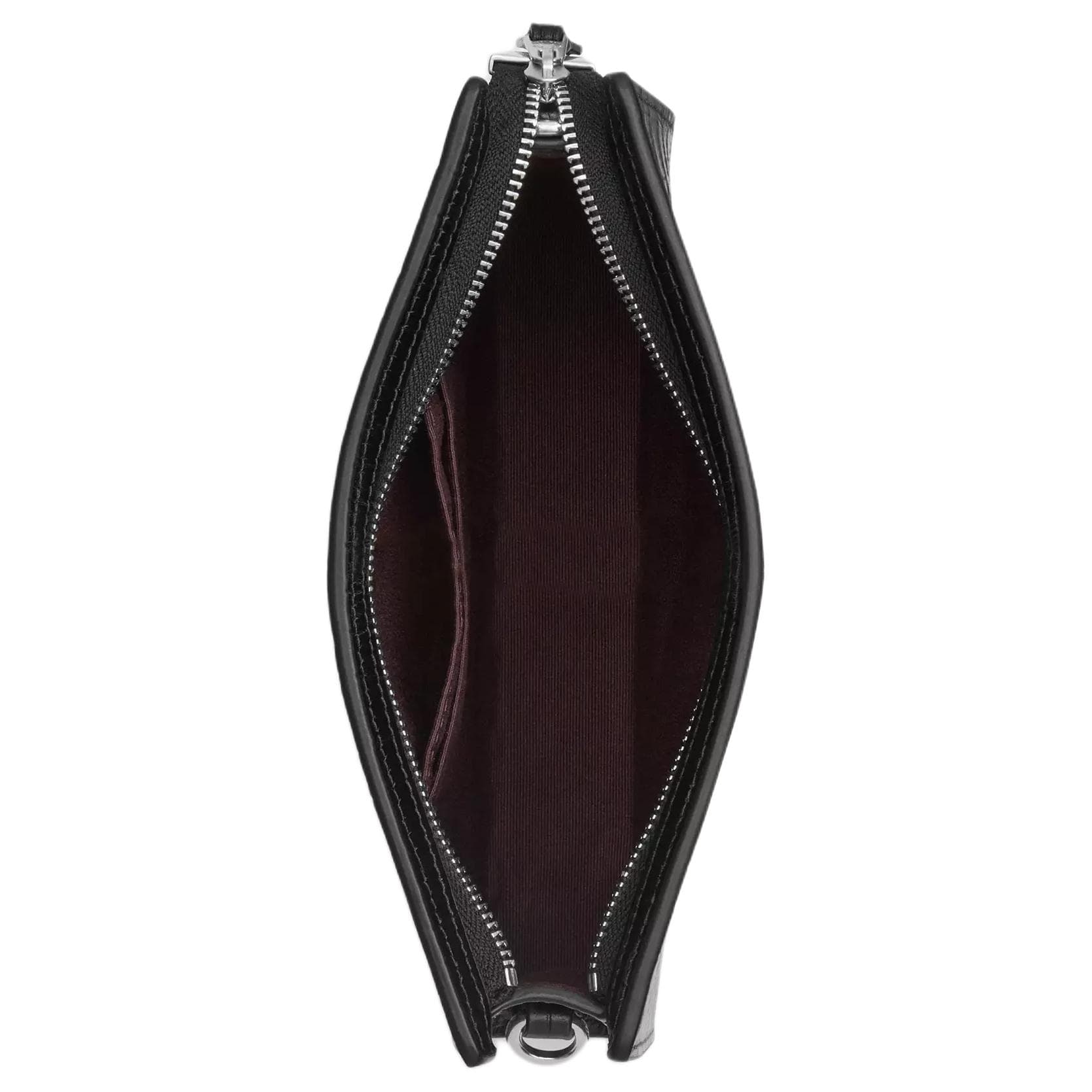 Сумка через плечо COACH Slim Crossbody Крокодиловый узор Тисненая кожа Сумка через плечо Маленькая Женская Черная - изображение 3