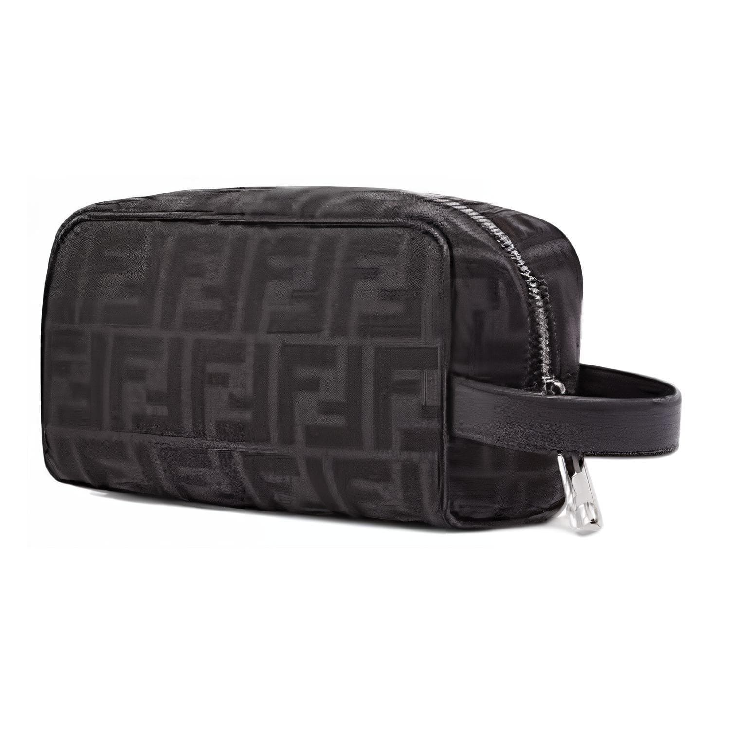 Косметичка FENDI Несессер Из Жаккарда С Узором FF Маленького ФорматаНесессер Из Жаккарда С Узором FF Черного Цвета - изображение 2