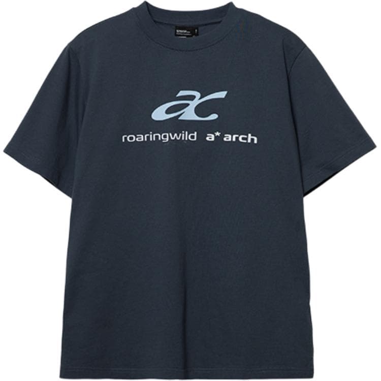 Футболка ROARINGWILD T-Shirt Унисекс Синий Серый - изображение 1