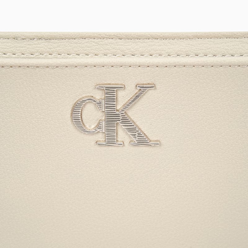 Мини-сумка CALVIN KLEIN Сумка через плечо из смешанного материала среднего размера женская молочно-белого цвета - изображение 5