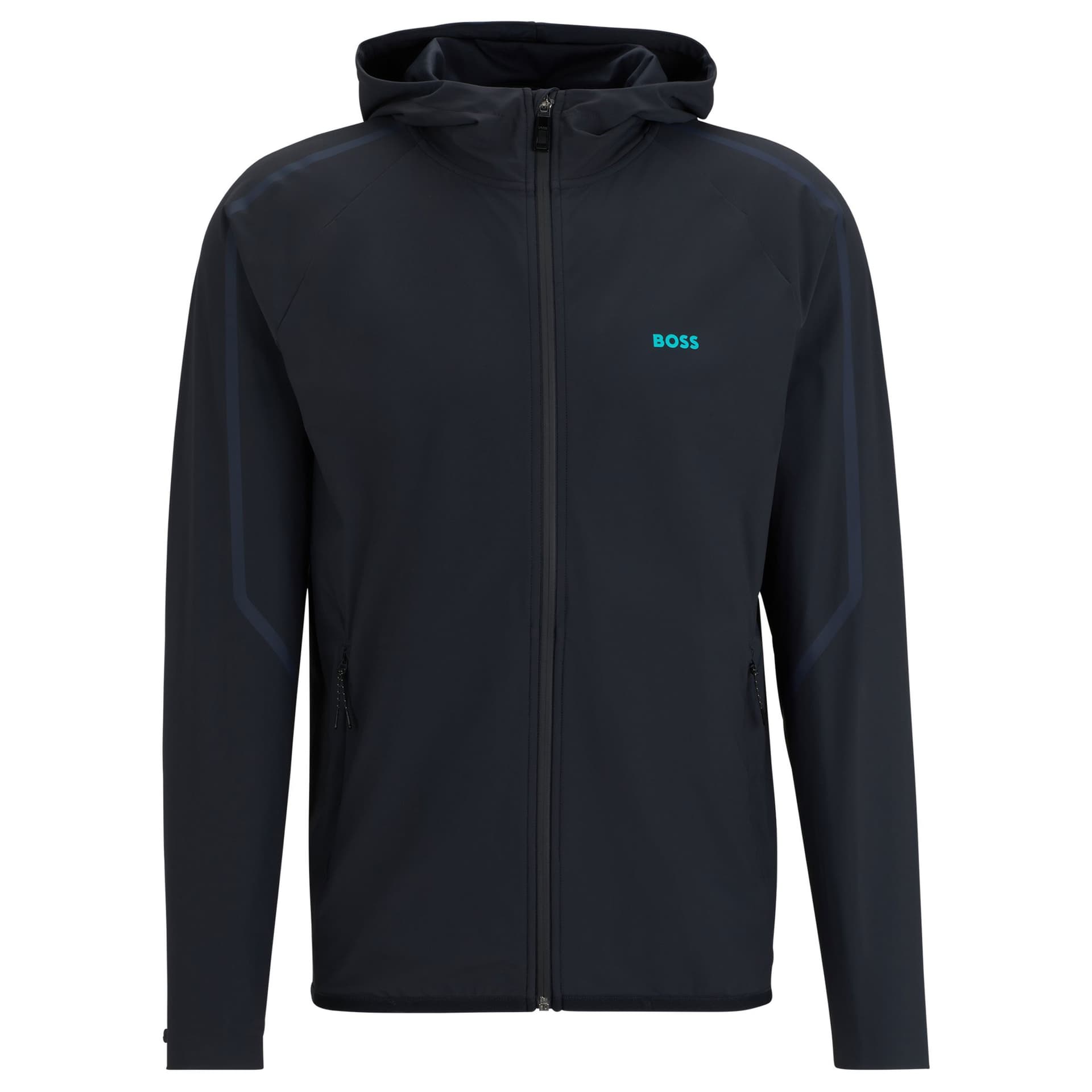 Худи HUGO BOSS Zip-Up Hoodie With Decorative Reflective Details - изображение 1