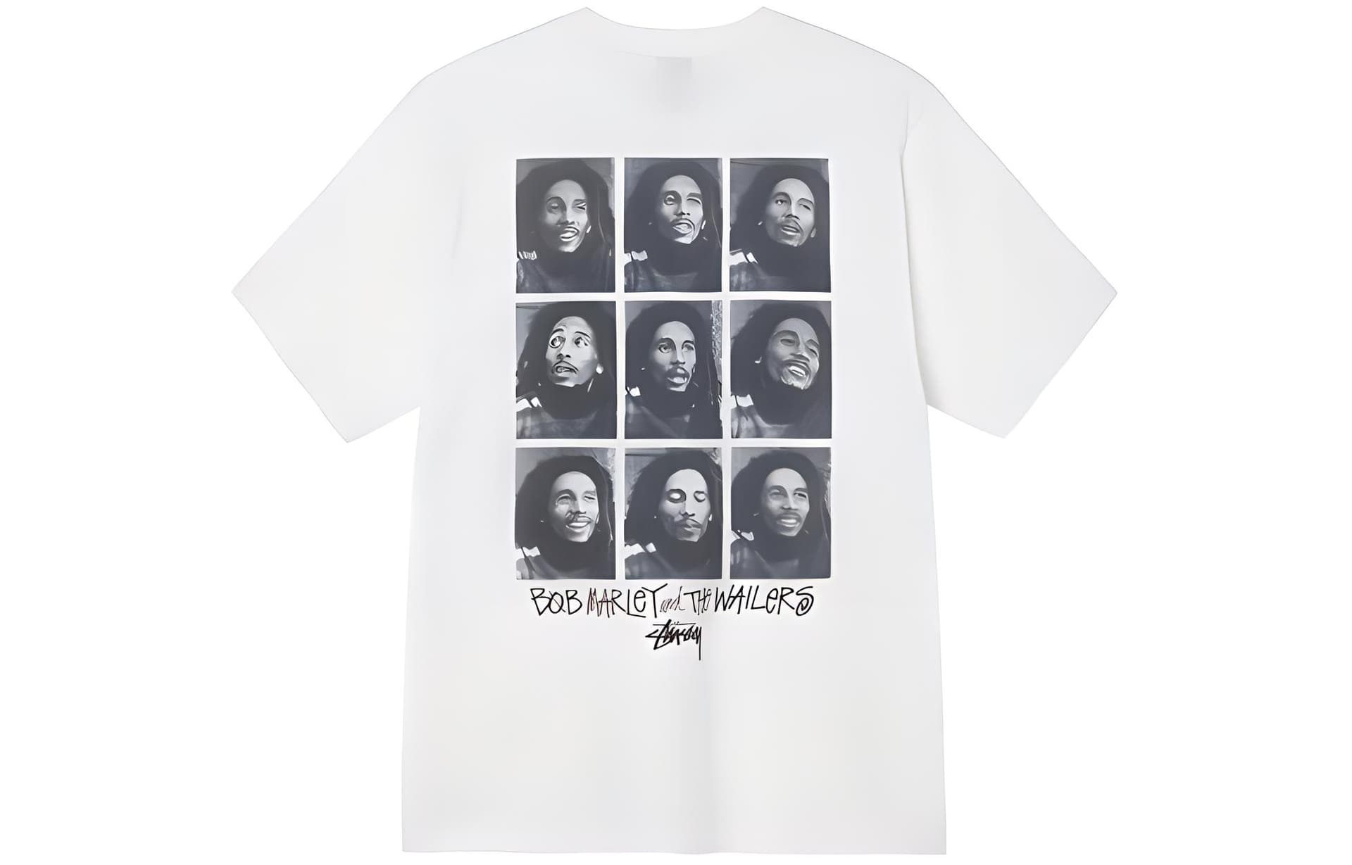 Футболка Stussy x Bob Marley The Wailers Gear Bob Frames Tee T - изображение 2