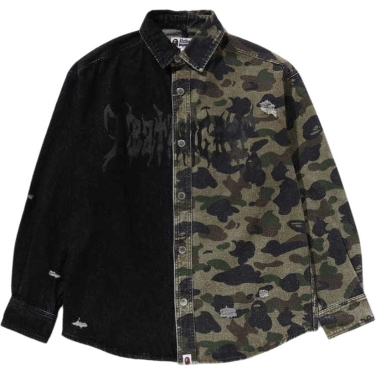 Рубашка A BATHING APE SS25 Рубашка Мужская Черная - изображение 1