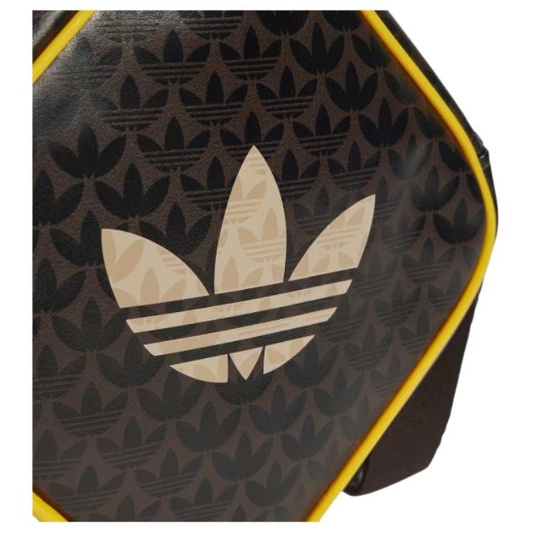 Мини-сумка Adidas Originals Трилистник ПУ (полиуретан) Сумка через плечо Унисекс Темно-коричневый - изображение 5