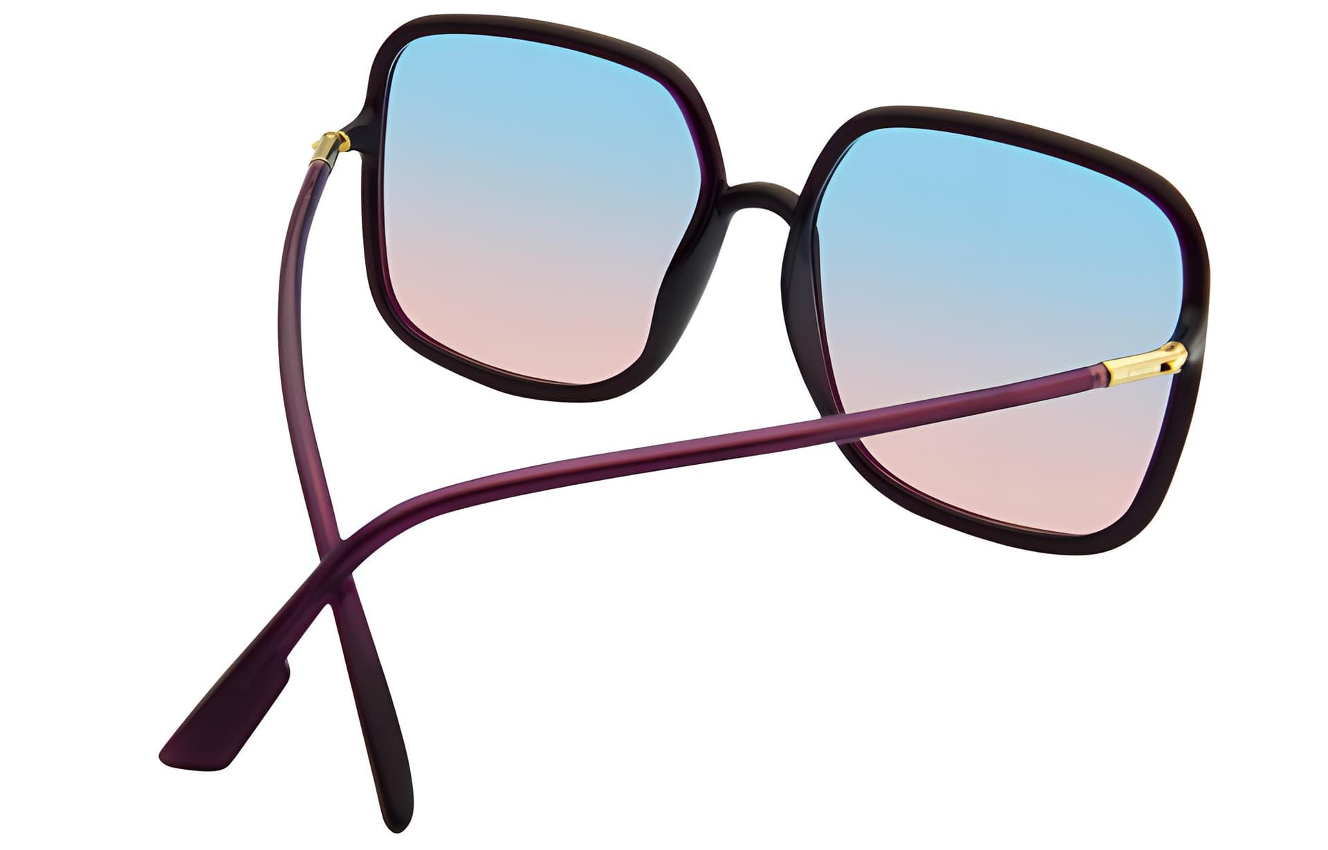 Солнцезащитные очки DIOR Square Sunglasses Purple Gradient - изображение 4