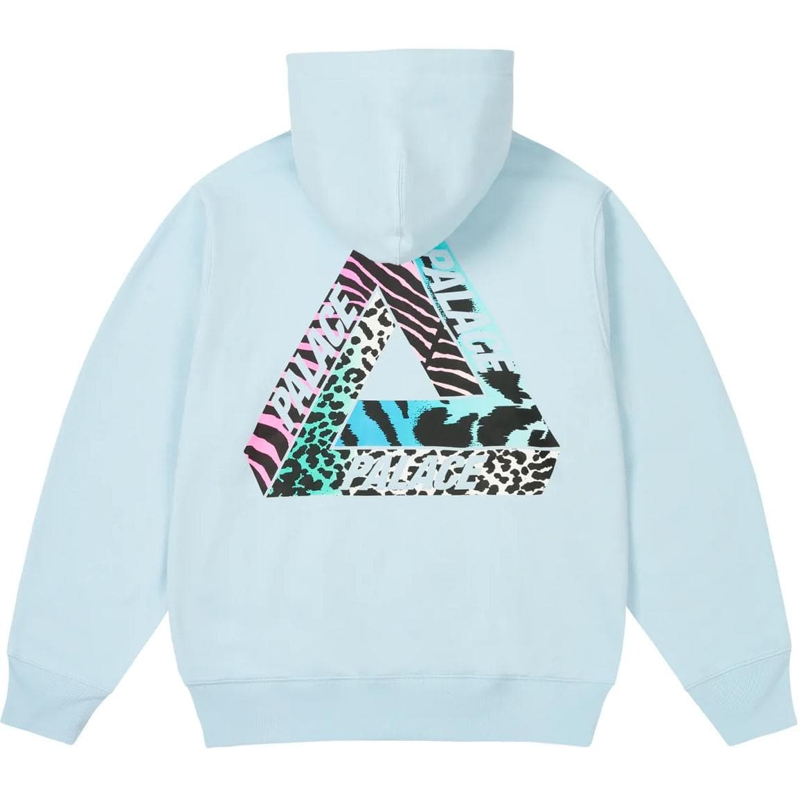 Худи PALACE FW24 JUNGLE DREAM HOOD Узорный принт Унисекс Светло-голубой - изображение 1