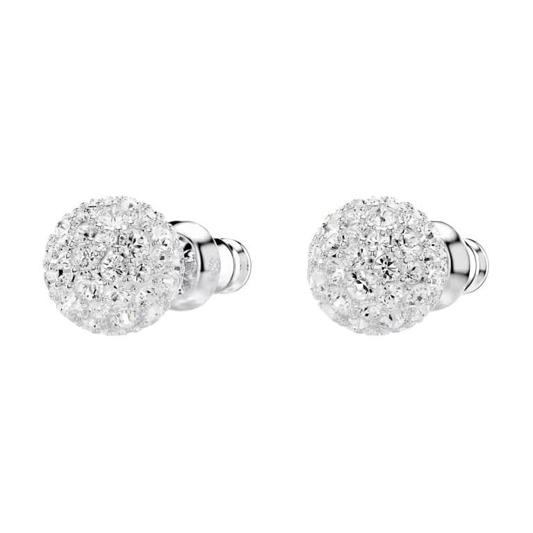 Серьги Серьги-гвоздики из искусственного кристалла Swarovski женские серебряные - изображение 3