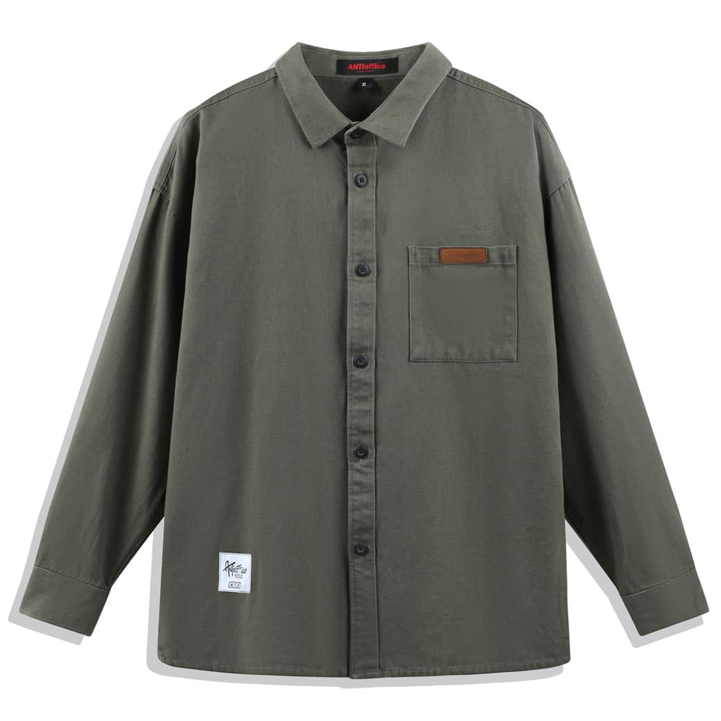 Рубашка Antioffice Army Green Мужские Рубашки - изображение 1