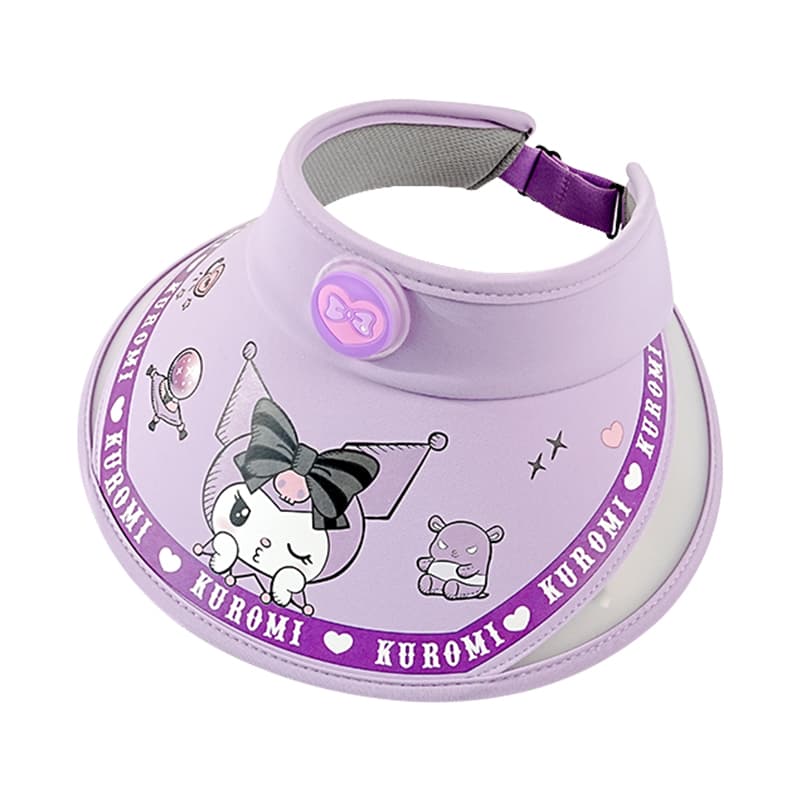 Sanrio Kuromi x My Melody Летняя шляпа от солнца с UV-защитой, 95% полиамид, 5% эластан, Детский - изображение 1