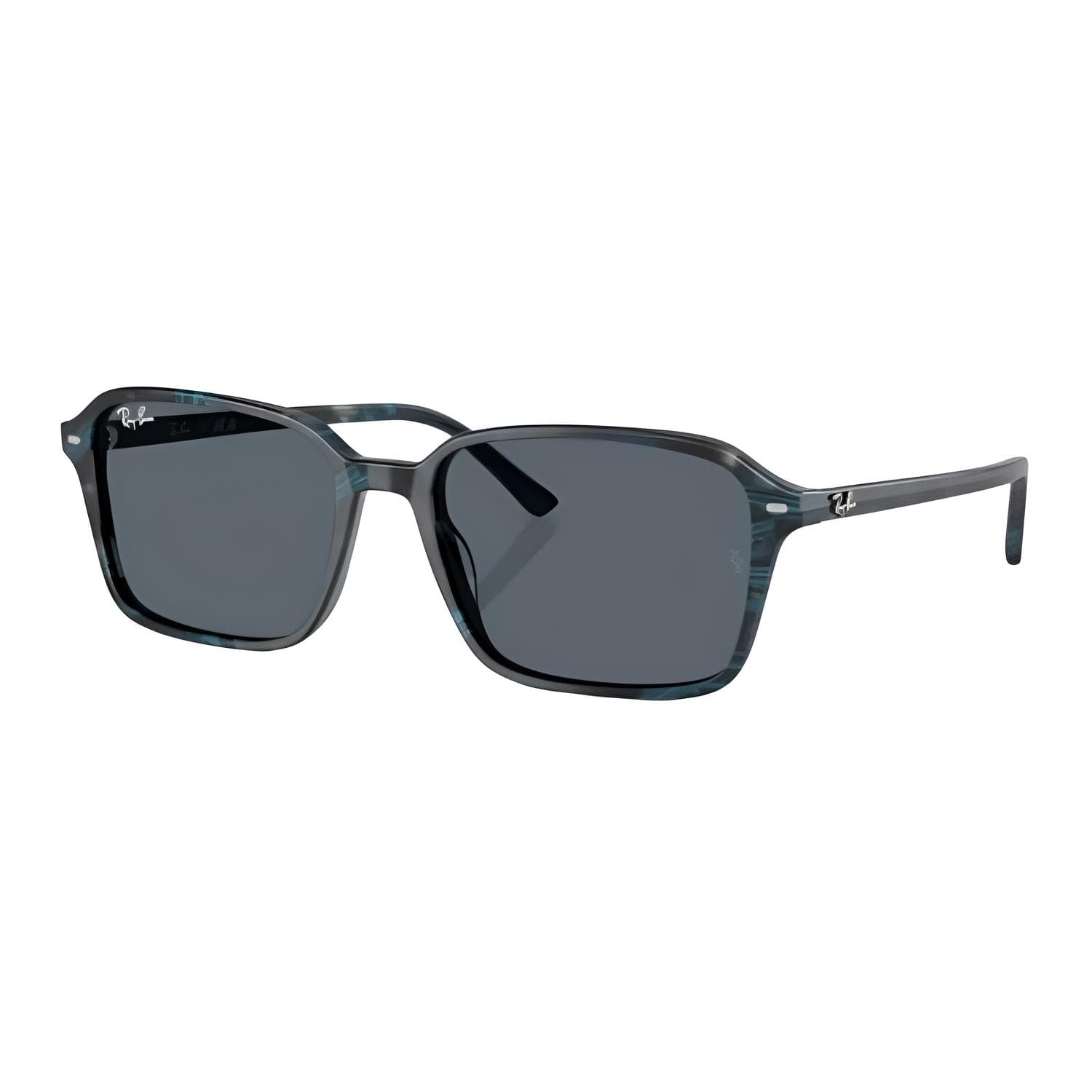 Солнцезащитные очки RayBan Пластиковая оправа Квадратные Солнцезащитные очки Унисекс Синий Серый - изображение 1