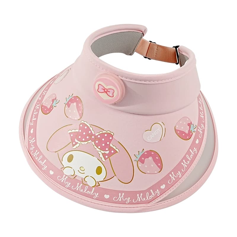 Sanrio Kuromi x My Melody Летняя шляпа от солнца с UV-защитой, 95% полиамид, 5% эластан, Детский - изображение 2